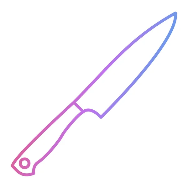 Messersymbol Einfache Illustration Von Vektorsymbolen Für Küchenutensilien Für Webdesign Isoliert — Stockvektor