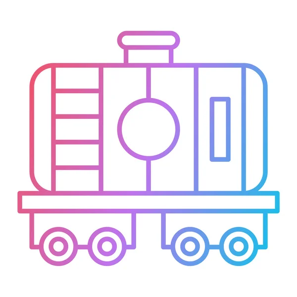 Ilustración Vectorial Del Icono Del Tren — Vector de stock