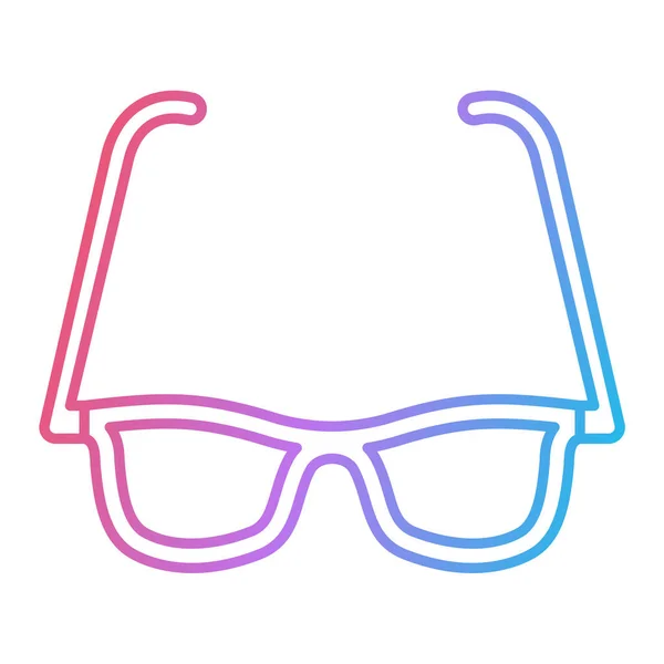 Gafas Icono Vector Ilustración — Vector de stock