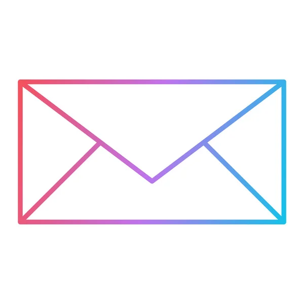 Envelope Mail Icon Outline Illustration Letter Vector Symbol Web — Stock Vector