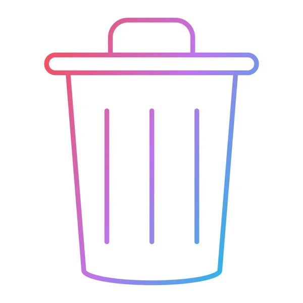 Trash Can Icon Outline Illustration Recycle Bin Vector Icons Web — Stock Vector