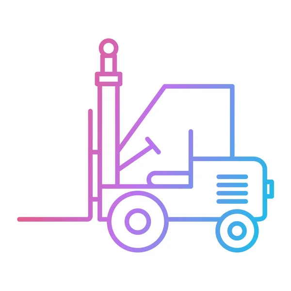 Forklift Truck Icon Vector Illustration Design — Stock Vector