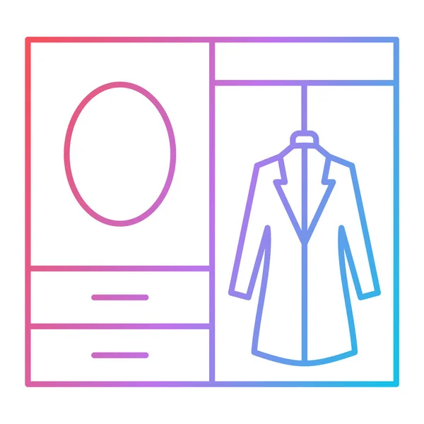 Hanger Icon Outline Illustration Clothes Vector Icons Web — Stock Vector