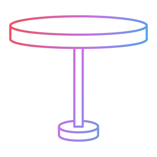Vector Illustration Modern Table Icon — Stock Vector