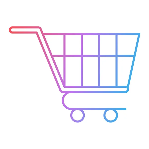 Icono Del Carrito Compras Ilustración Vectorial — Vector de stock