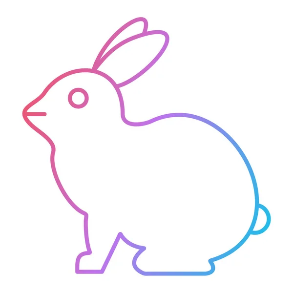 Niedliches Kaninchen Mit Vektor Illustration Design — Stockvektor