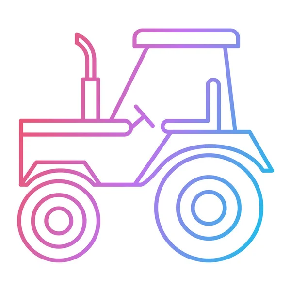Tractor Icono Vector Ilustración — Vector de stock