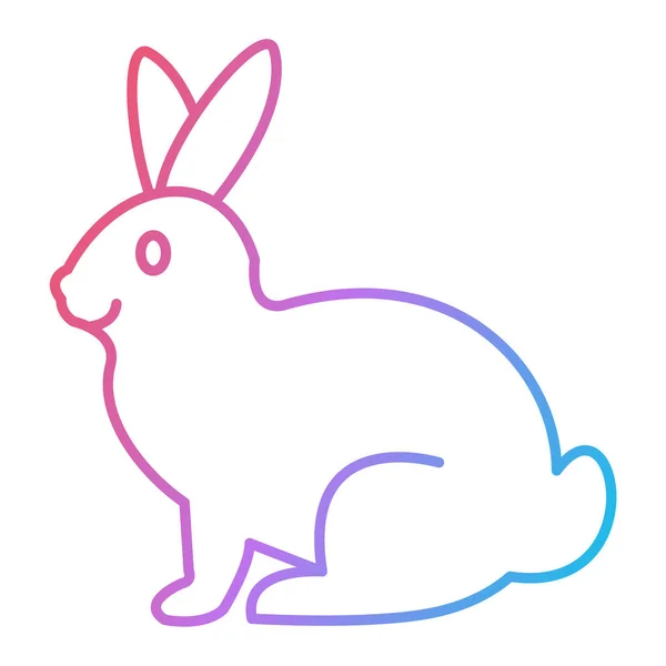Кролик Пасхальним Яйцем Векторний Дизайн Ілюстрації — стоковий вектор