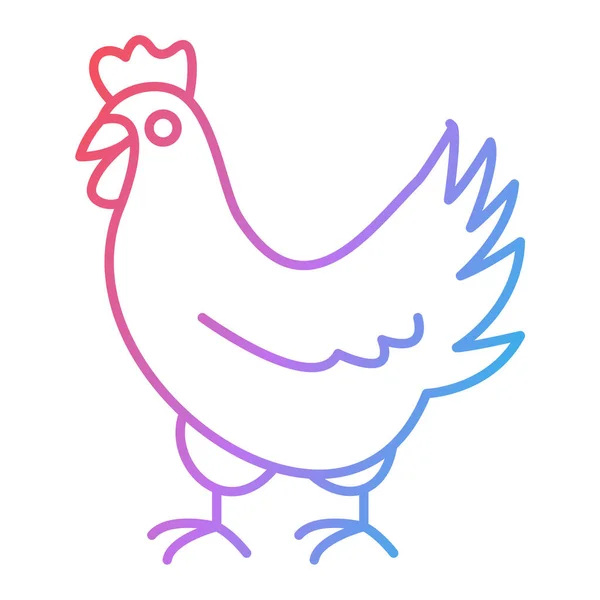 矢量插画的可爱鸡 — 图库矢量图片