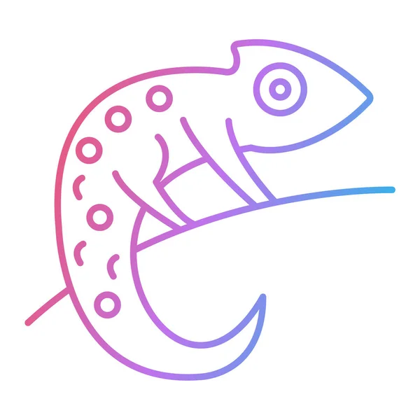 Vector Illustration Cartoon Lizard — Stock Vector