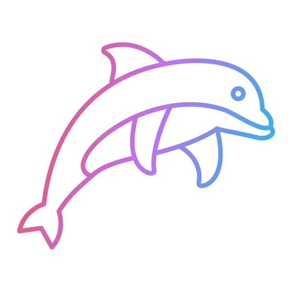 海豚图标矢量图解 — 图库矢量图片