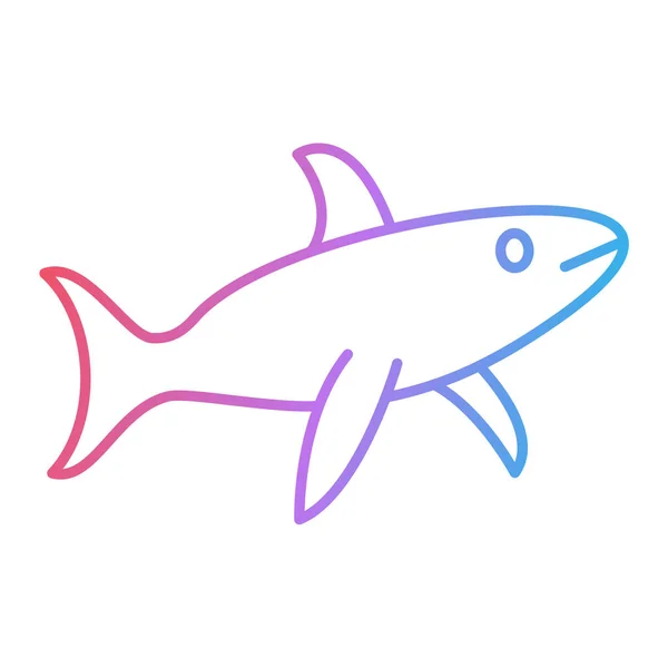 Fisch Symbol Vektor Illustration — Stockvektor