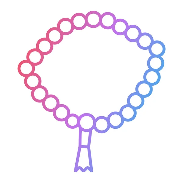 Vector Illustration Necklace Icon — ストックベクタ