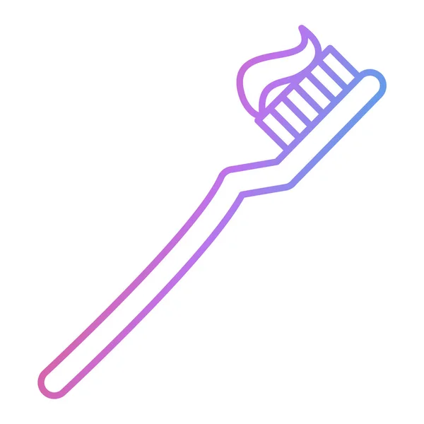 Значок Зубної Щітки Проста Ілюстрація Пензля Зубної Пасти Векторні Піктограми — стоковий вектор
