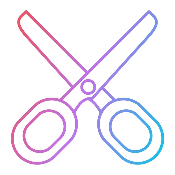 Scherensymbol Umrisse Illustration Von Scissor Vector Line Icons Für Web — Stockvektor