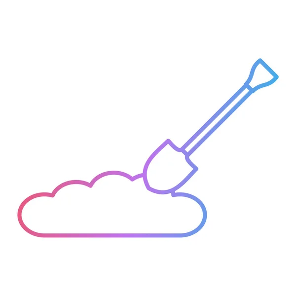 Shovel Icon Vector Illustration — Stock Vector