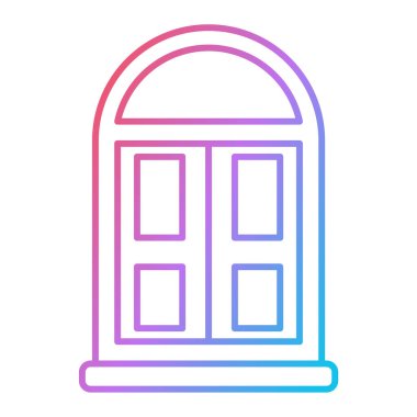 pencere simgesi vektör illüstrasyonu