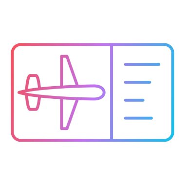 uçak ikonu vektör illüstrasyonu