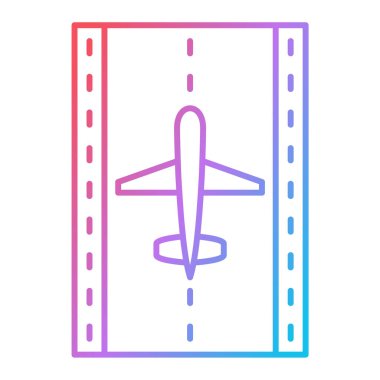 uçak ikonu vektör illüstrasyonu