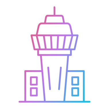 deniz feneri ikonu vektör illüstrasyonu