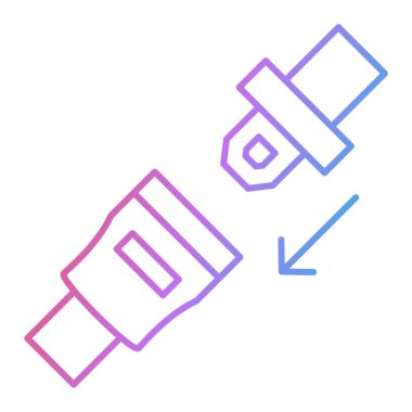 Modern b 'nin vektör illüstrasyonunda simge çizgisi eksik. Web ve mobil uygulama için uygun.