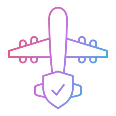 uçak ikonu vektör illüstrasyonu