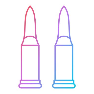 Beyaz arka planda izole edilmiş mor kurşun ikonu. Simgeleri renk kare düğmelerine ayır. vektör illüstrasyonu