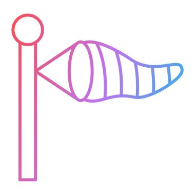 rüzgar ikonu vektör illüstrasyonu