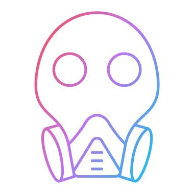 maske simgesi vektör illüstrasyonu