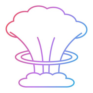 Şef şapka ikonu. Web için brokoli vektör simgelerinin özet çizimi