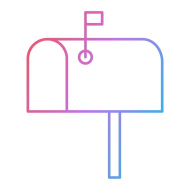 posta kutusu simgesi vektör illüstrasyonu