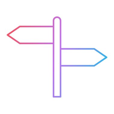 Yön ok simgesinin vektör illüstrasyonu