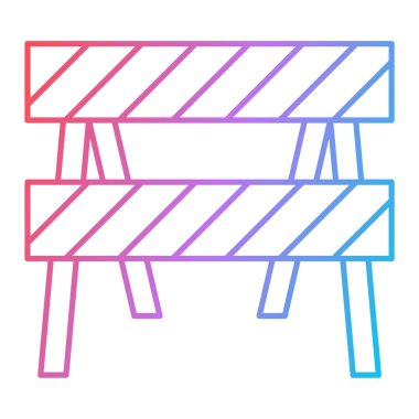 bariyer simgesi. vektör illüstrasyonu