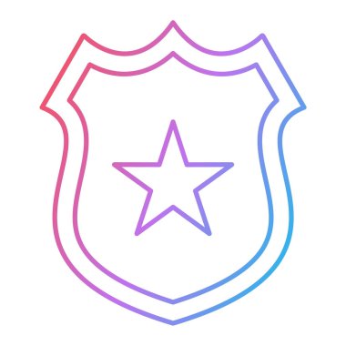 kalkan ikon vektör illüstrasyonu