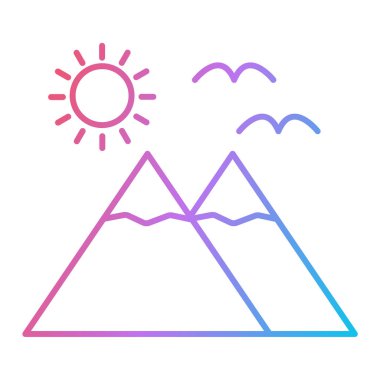 Dağlar Moda Biçiminde Ayrı Arkaplan