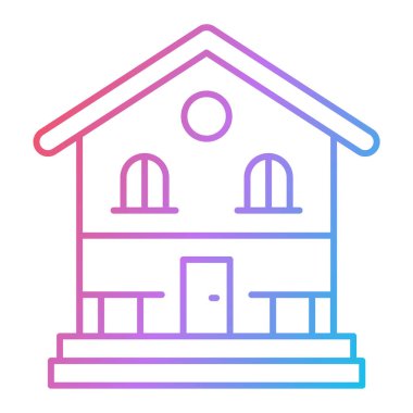 Ev simgesinin vektör illüstrasyonu