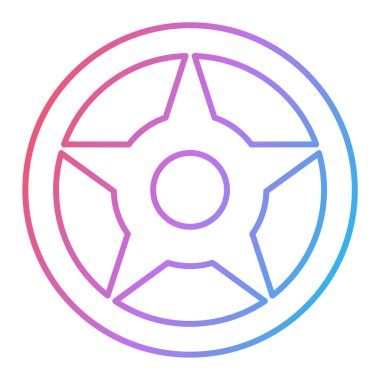 Hedef simgenin vektör illüstrasyonu