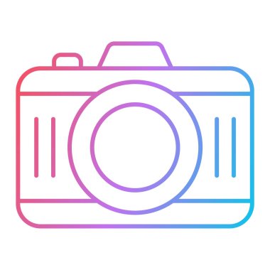 kamera simgesi vektör illüstrasyonu