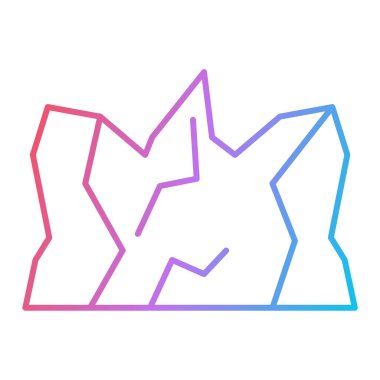 Bir kurt köpeğinin çizgi çizimi