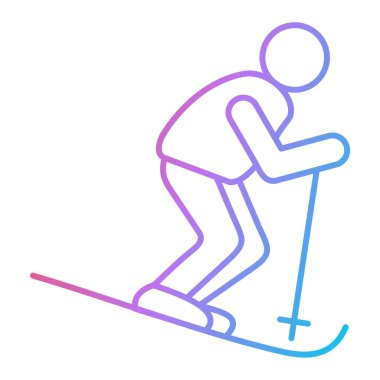 Kayak sporu ikonu vektör illüstrasyon tasarımı