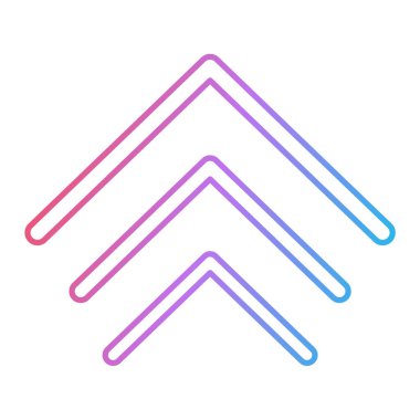 yukarı ok simgesi vektör illüstrasyonu