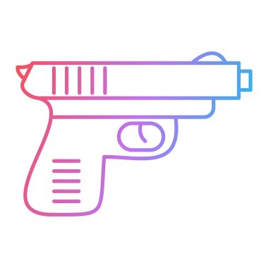 silah simgesi modada izole edilmiş arkaplan