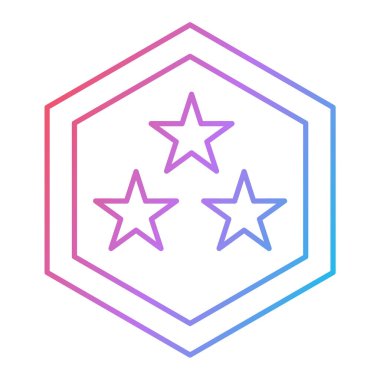 Moda biçimi izole edilmiş arkaplan yıldız simgesi