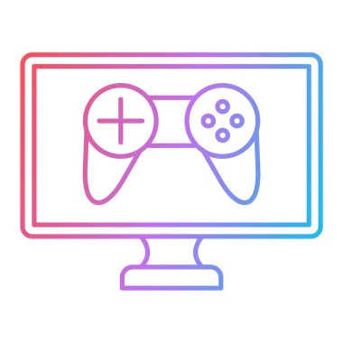 Video oyunu konsolu vektör illüstrasyon tasarımı