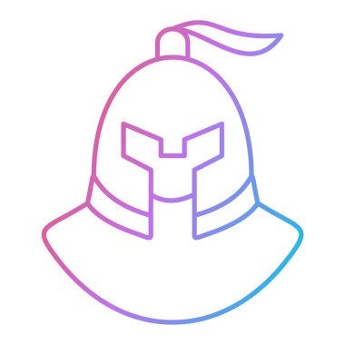 Modern sırt çantası simgesinin vektör çizimi