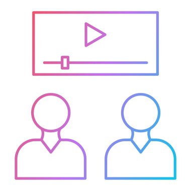 kullanıcı arayüzü renk çizgisi simgesi. vektör illüstrasyonu