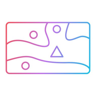 Vadinin haritasının vektör çizimi