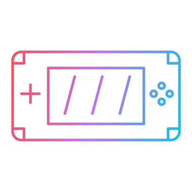 oyun konsolu simgesi. vektör illüstrasyonu