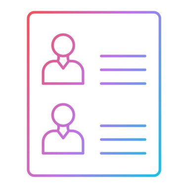 ID kart simgesi vektör illüstrasyonu