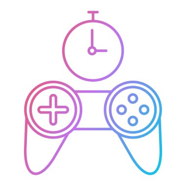 joystick vektör ince çizgi simgesi